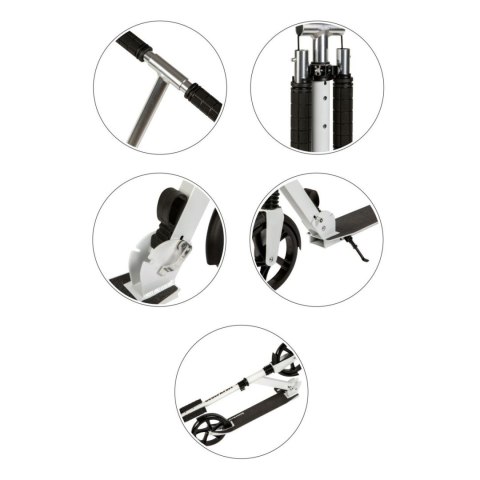 Hulajnoga miejska dla dzieci i młodzieży składana regulacja wysokości 95-105 cm koła 200 mm Bauerkraft