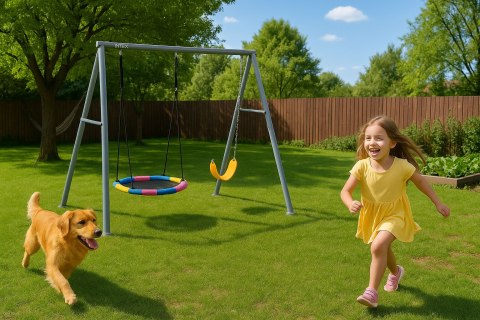 Huśtawka ogrodowa podwójna plac zabaw dla dzieci bocianie gniazdo INTEX 44126 INTEX