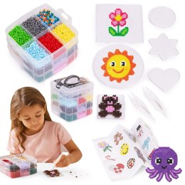 Koraliki do prasowania zestaw XXL 9000 sztuk kuferek szablony MULTISTORE