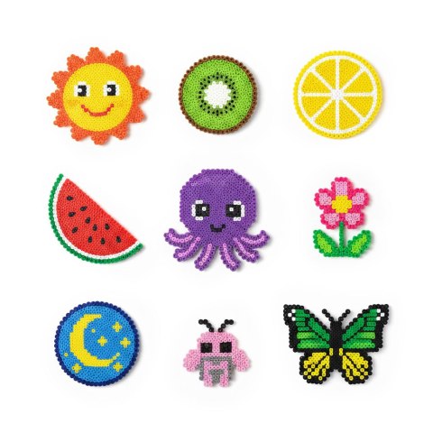 Koraliki do prasowania zestaw XXL 9000 sztuk kuferek szablony MULTISTORE