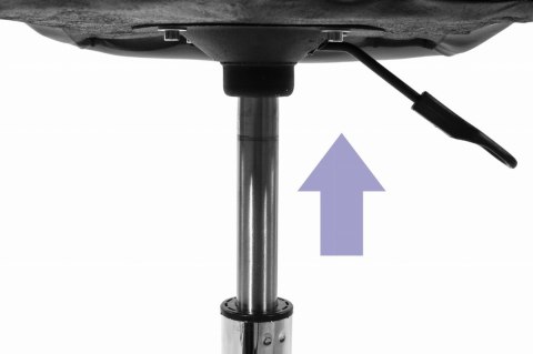 Krzesło obrotowe biurowe z szerokim oparciem ekoskóra szaro-białe LEOBERT