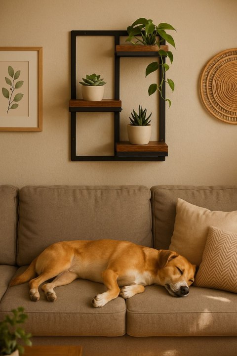 Kwietnik ścienny półka wisząca na kwiaty ozdoby 3 poziomy loft ModernHome ModernHome