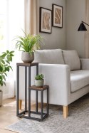 Kwietnik stojący stojak na kwiaty ozdoby 2 półki loft ModernHome ModernHome