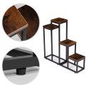 Kwietnik stojący stojak na kwiaty ozdoby 4 półki loft ModernHome ModernHome