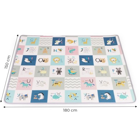 Mata piankowa dla dzieci edukacyjna dwustronna zwijana alfabet ECOTOYS ECOTOYS