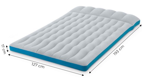 Materac dmuchany dwuosobowy kempingowy 193x127x17 cm łóżko z zagłówkiem INTEX 67999 INTEX