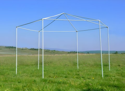 Namiot pawilon ogrodowy handlowy 2x2x2 m z moskitierą biały MultiGarden MultiGarden