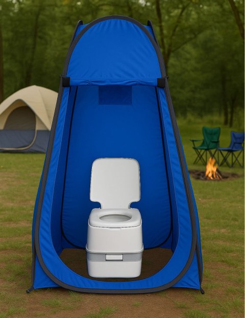 Namiot turystyczny samorozkładający przebieralnia kabina prysznicowa WC niebieski MultiGarden MultiGarden