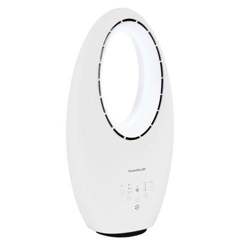 Nowoczesny wentylator stojący bezłopatkowy podłogowy 60W 3 tryby pracy pilot timer podświetlenie LED LONGWELL INDUSTRIAL LTD