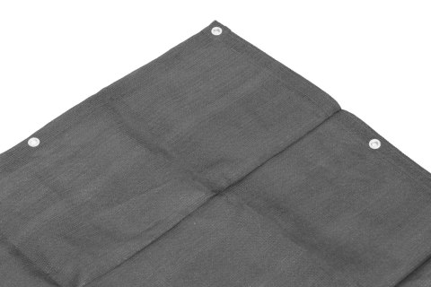 Osłona balkonowa z okuciami 100x700 cm siatka cieniująca + elementy instalacyjne szara MultiGarden MultiGarden