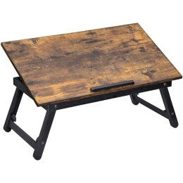 Podstawka pod laptopa 60x35 cm stolik do łóżka składany rustykalny LEOBERT