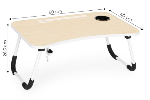 Podstawka pod laptopa składana taca 60x40 cm lampka wiatrak ModernHome ModernHome