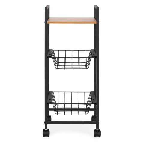 Regał mobilny szafka z 2 koszami i półką organizer na kółkach ModernHome ModernHome