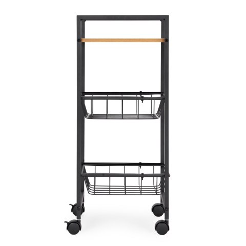 Regał mobilny szafka z 2 koszami i półką organizer na kółkach ModernHome ModernHome