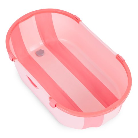 Wanienka dla dzieci wanna turystyczna składana odpływ różowa ECOTOYS ECOTOYS
