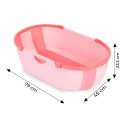 Wanienka dla dzieci wanna turystyczna składana odpływ różowa ECOTOYS ECOTOYS