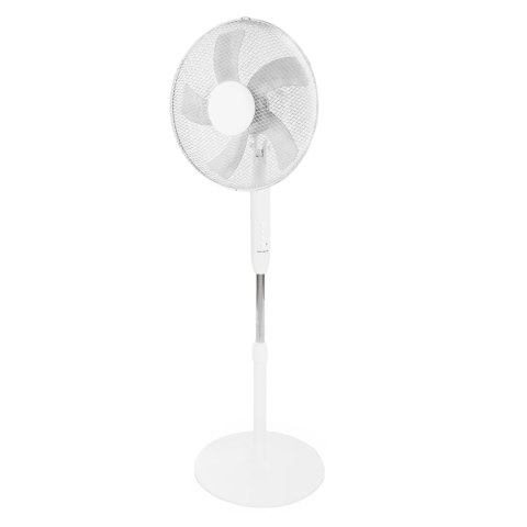 Wentylator podłogowy wiatrak stojący 45W 3 tryby pracy 5 łopatek biały LONGWELL INDUSTRIAL LTD