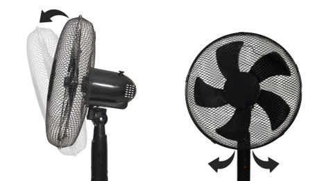 Wentylator podłogowy wiatrak stojący 45W 3 tryby pracy 5 łopatek timer pilot LONGWELL INDUSTRIAL LTD