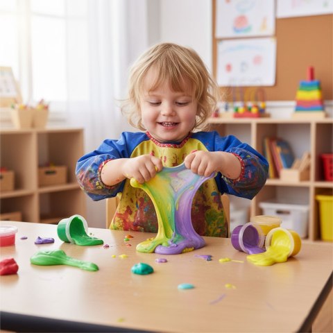 Zestaw do robienia slime glutków dla dzieci DIY masa plastyczna rozciągliwa gniotek 113 elementów MULTISTORE