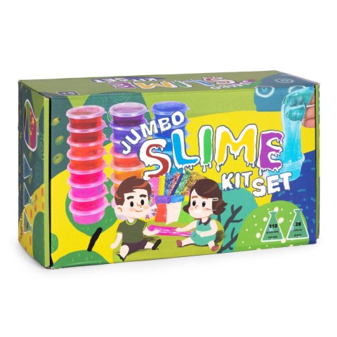 Zestaw do robienia slime glutków dla dzieci DIY masa plastyczna rozciągliwa gniotek 113 elementów MULTISTORE