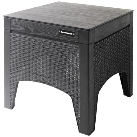 Zestaw mebli ogrodowych na taras balkon 2 fotele + stolik czarne LONGWELL INDUSTRIAL LTD