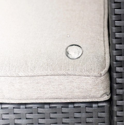 Zestaw mebli ogrodowych na taras balkon 2 fotele + stolik czarne LONGWELL INDUSTRIAL LTD