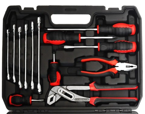 Zestaw narzędzi walizka narzędziowa 58 elementów klucze wkrętaki szczypce LONGWELL INDUSTRIAL LTD
