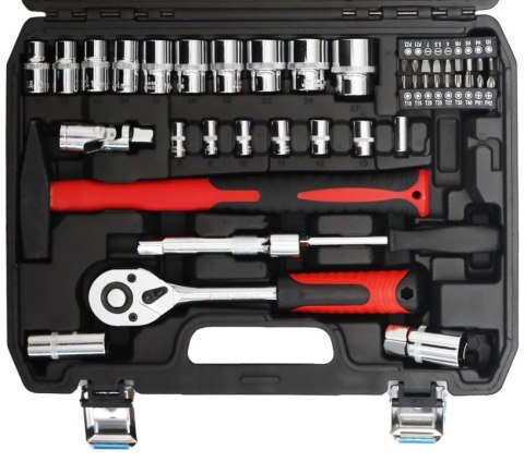 Zestaw narzędzi walizka narzędziowa 58 elementów klucze wkrętaki szczypce LONGWELL INDUSTRIAL LTD