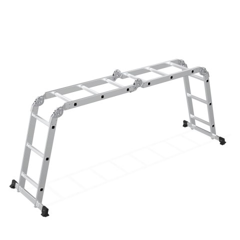 Drabina aluminiowa wielofunkcyjna 4x3 przegubowa składana 150 kg ModernHome ModernHome