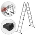 Drabina aluminiowa wielofunkcyjna 4x4 przegubowa składana 150 kg ModernHome ModernHome