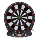 Elektroniczna tarcza do darta gry w rzutki lotki tablica LCD 38 cm 18 gier zestaw 6 rzutek MULTISTORE