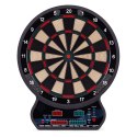 Elektroniczna tarcza do darta gry w rzutki lotki tablica LCD 42 cm 27 gier zestaw 12 rzutek MULTISTORE