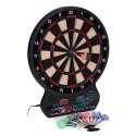 Elektroniczna tarcza do darta gry w rzutki lotki tablica LCD 42 cm 27 gier zestaw 12 rzutek MULTISTORE