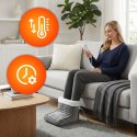 Elektryczny ogrzewacz do stóp z pilotem miękki but 10 poziomów grzania ciemnoszary ModernHome ModernHome