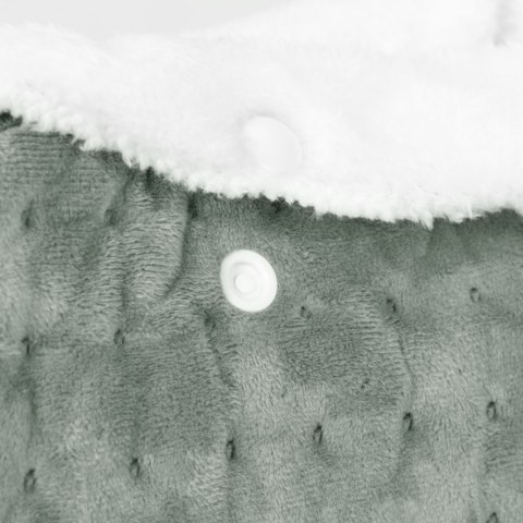 Elektryczny ogrzewacz do stóp z pilotem miękki but 10 poziomów grzania jasnoszary ModernHome ModernHome