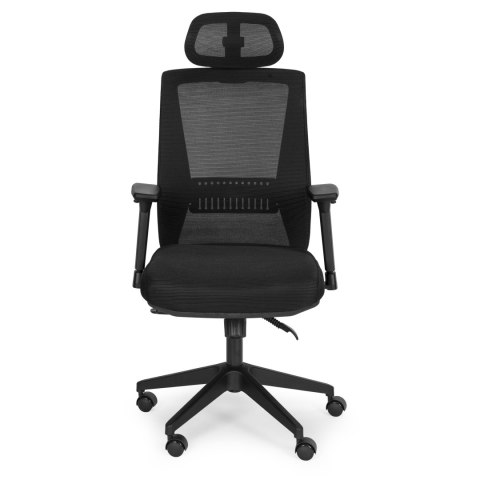 Fotel biurowy obrotowy ergonomiczny regulacja wysokości czarny ModernHome ModernHome