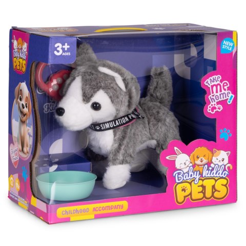 Interaktywny piesek na smyczy husky chodzi i merda ogonem melodyjki MULTISTORE