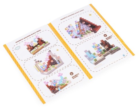 Klocki magnetyczne konstrukcyjne dla dzieci zestaw 160 elementów MULTISTORE