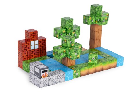 Klocki magnetyczne konstrukcyjne dla dzieci zestaw 88 elementów MULTISTORE