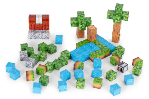 Klocki magnetyczne konstrukcyjne dla dzieci zestaw 88 elementów MULTISTORE