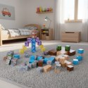 Klocki magnetyczne konstrukcyjne dla dzieci zestaw 88 elementów MULTISTORE