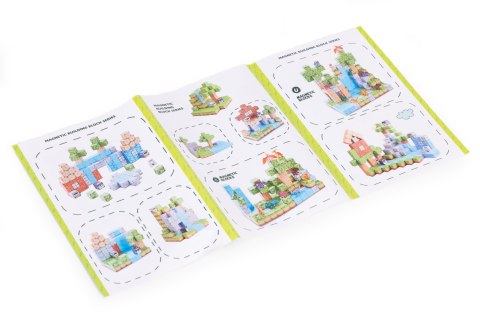 Klocki magnetyczne konstrukcyjne zestaw dla dzieci 87 elementów sześciany MULTISTORE