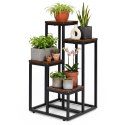 Kwietnik stojący stojak na kwiaty ozdoby 4 półki loft ModernHome ModernHome