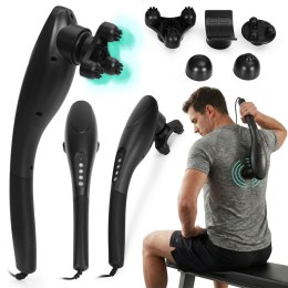 Masażer ręczny wibracyjny do masażu ciała zestaw 5 końcówek 20W ModernHome ModernHome