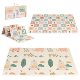 Mata piankowa dla dzieci 200x150 cm edukacyjna dwustronna składana + torba IPLAY IPLAY