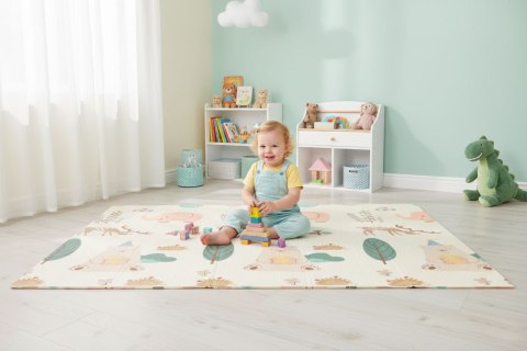 Mata piankowa dla dzieci 200x180 cm edukacyjna dwustronna składana + torba IPLAY IPLAY