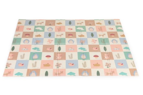 Mata piankowa dla dzieci 200x180 cm edukacyjna dwustronna składana + torba IPLAY IPLAY