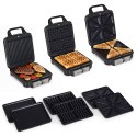 Opiekacz 3w1 gofrownica toster grill kontaktowy ryflowany 1200W KADEN KADEN