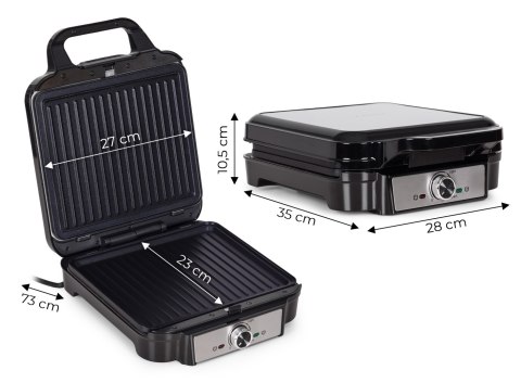 Opiekacz 3w1 gofrownica toster grill kontaktowy ryflowany 1200W KADEN KADEN