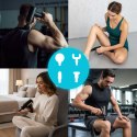 Pistolet do masażu masażer ręczny wibracyjny zestaw 4 końcówek ModernHome ModernHome